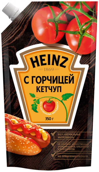 Кетчуп ХАЙНЦ с горчицей 0,350 гр